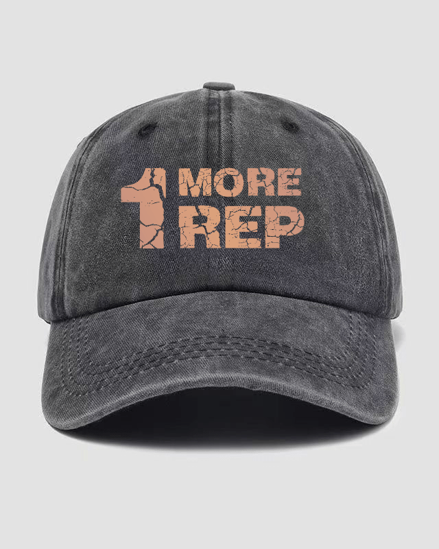 1 MORE REP Washed Keps - Gymfit