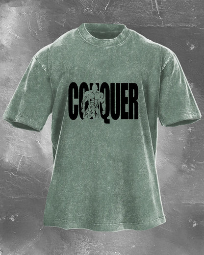 T-SHIRT LAVÉ CONQUER HOMMES