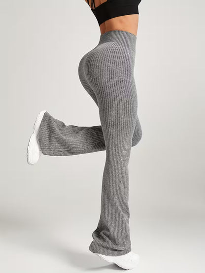 Ribbed Seamless Flare leggings