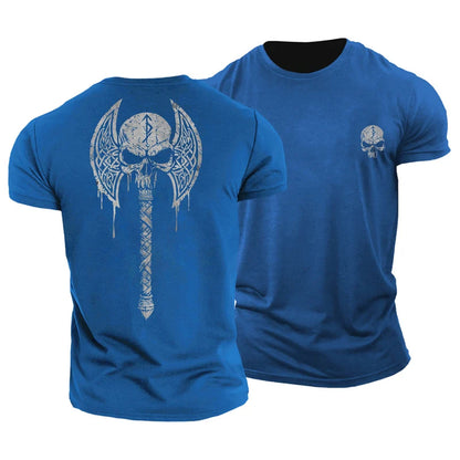 Viking Skull Axe T-shirt