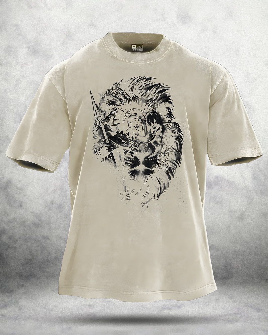T-SHIRT LAVÉ LION SPARTAN