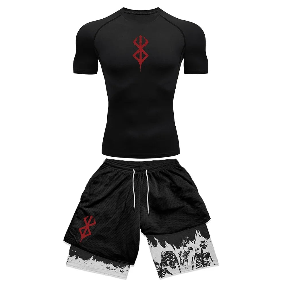 T-shirt et shorts de set d'anime