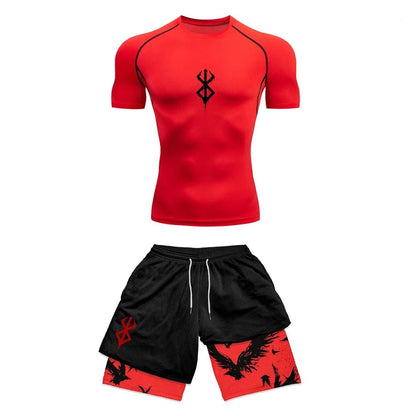 T-shirt et shorts de set d'anime