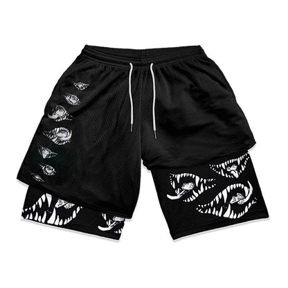 Shorts de gym Anime Berserk 2 en 1
