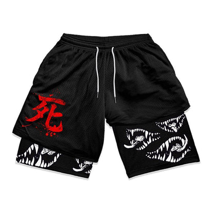 Shorts de gym Anime Berserk 2 en 1