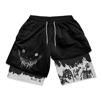 Shorts de gym Anime Berserk 2 en 1
