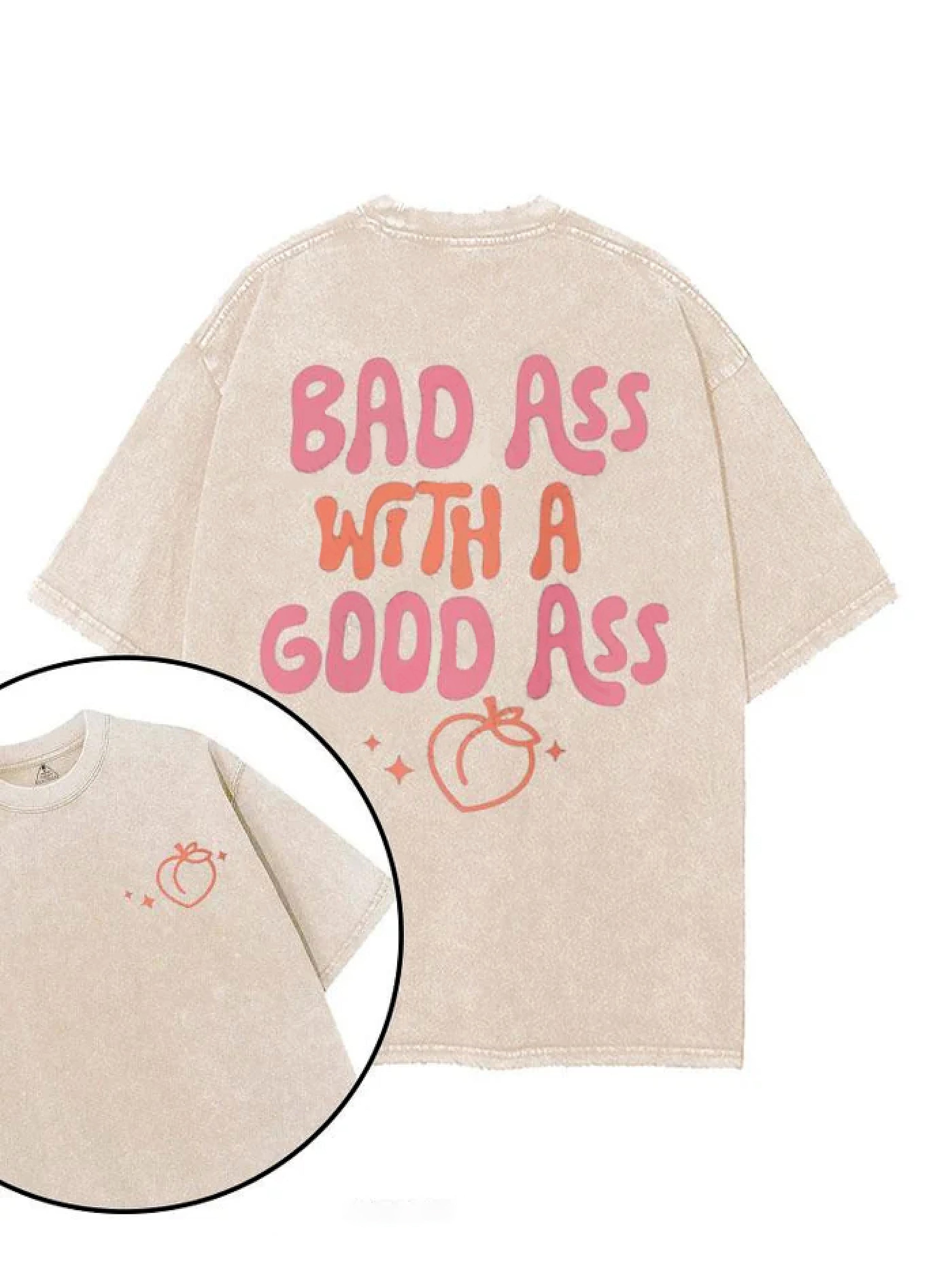 T-shirt Gymfit pour bad ass avec un beau fessier