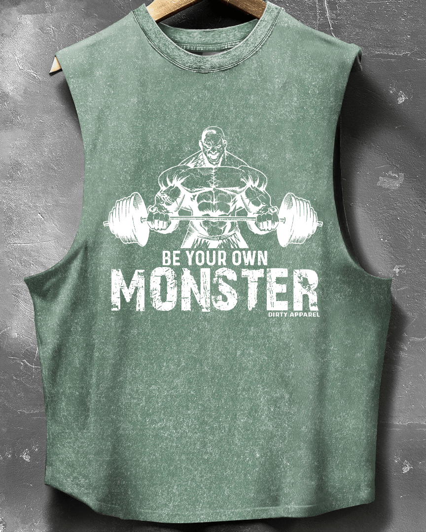 BE YOUR OWN MONSTER SLEEVELESS TANK - Gymfit