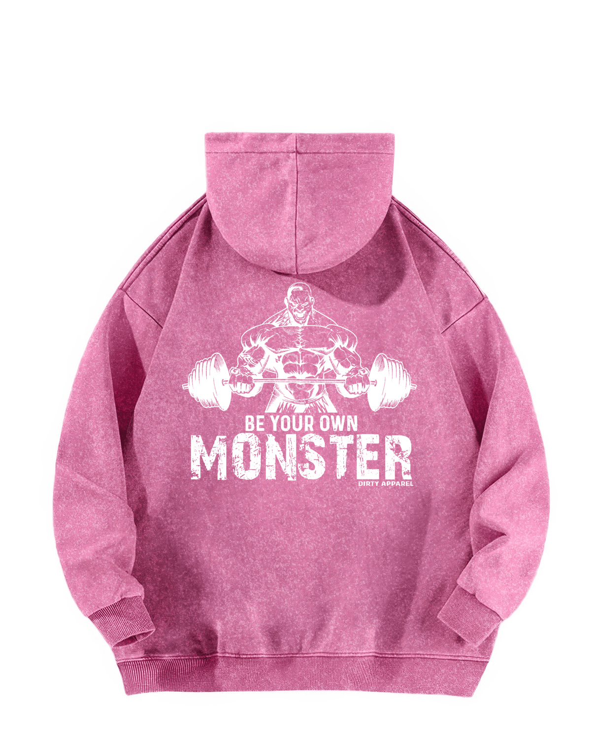 BE YOUR OWN MONSTER WASHED HOODIE - Gymfit