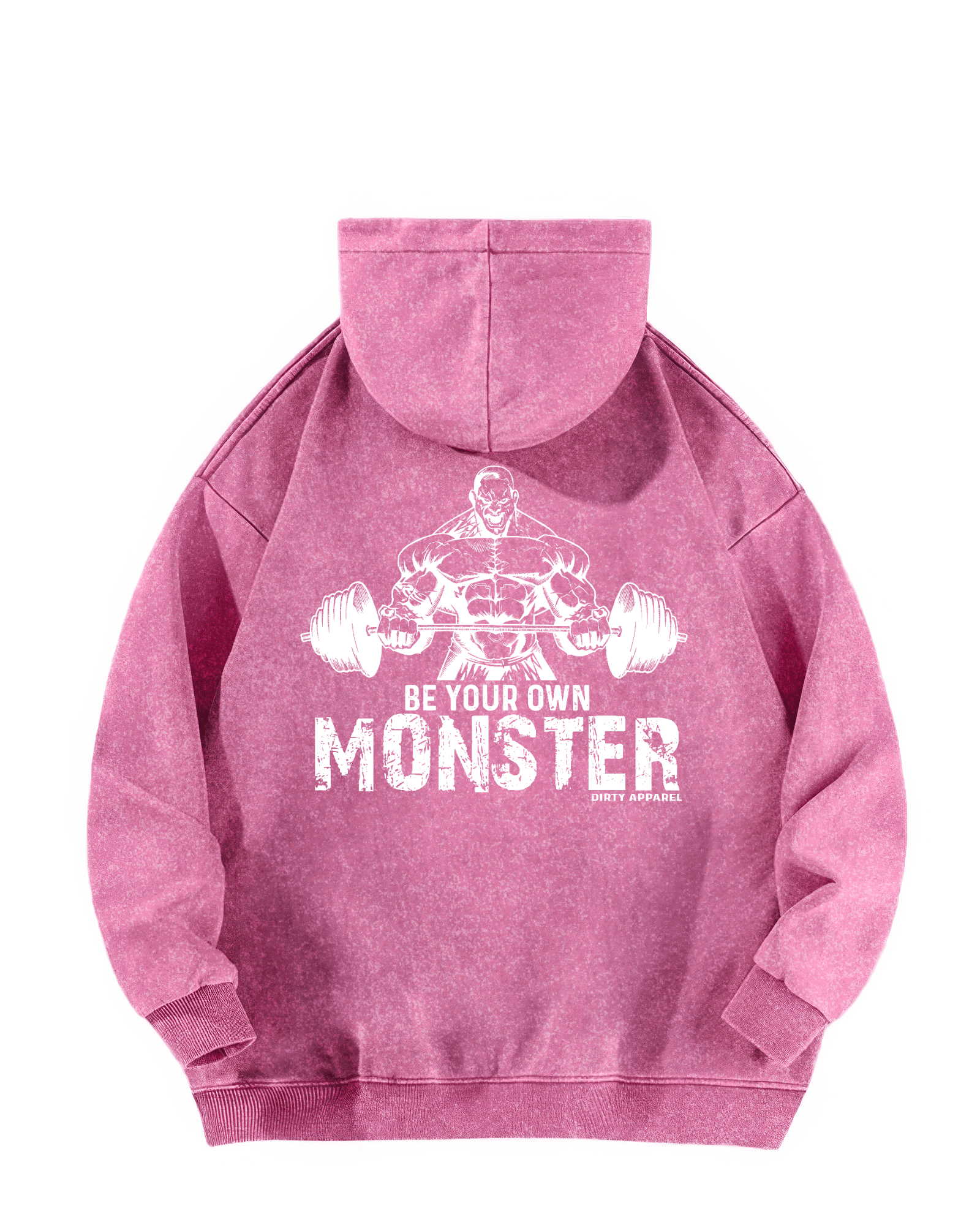 BE YOUR OWN MONSTER WASHED HOODIE - Gymfit