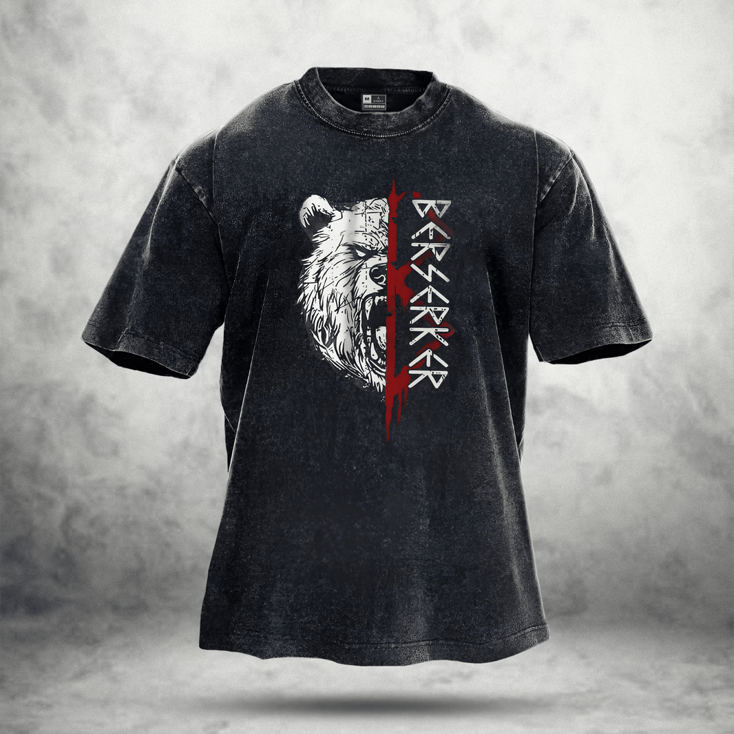 BEAR RITUAL WASHED T - SHIRT - Gymfit