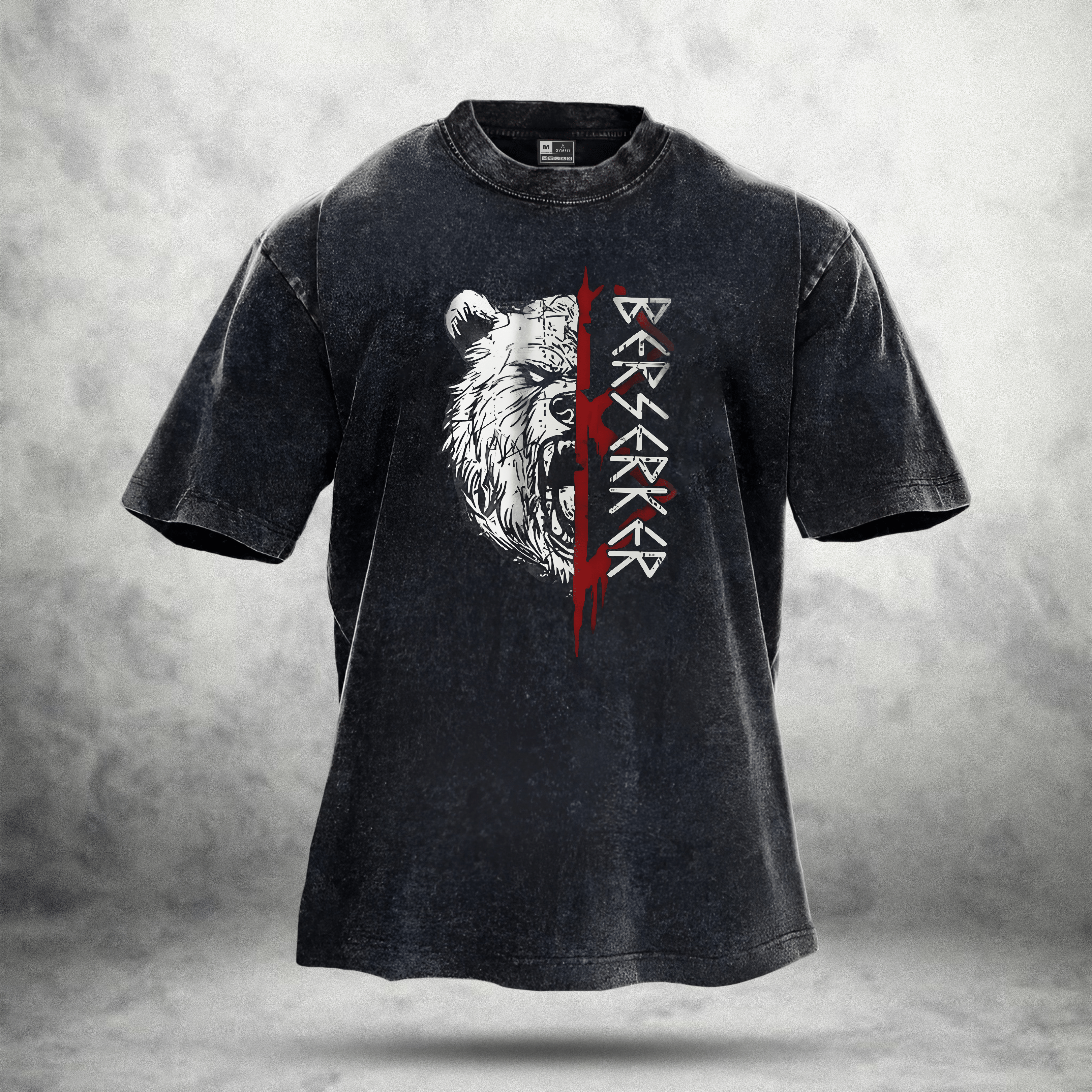 BEAR RITUAL WASHED T - SHIRT - Gymfit