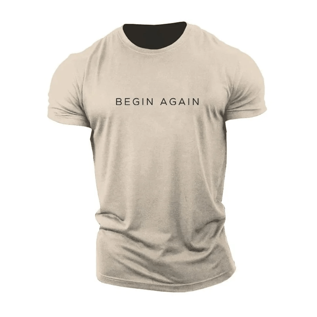 T-shirt Begin Again - Gymfit