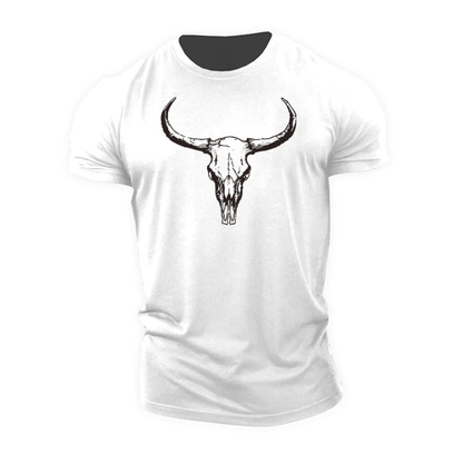 T-shirt Gymfit avec crâne de taureau