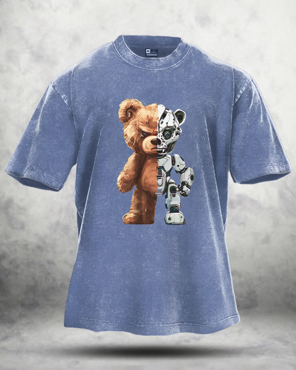T-SHIRT OURS ROBOT LAVÉ