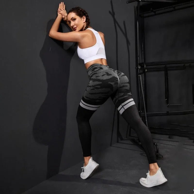 Legging à rayures camouflage - Gymfit