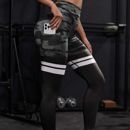 Legging à rayures camouflage - Gymfit