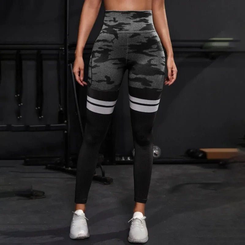Leggings à rayures camouflage - Gymfit