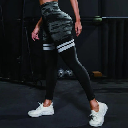 Leggings à rayures camouflage - Gymfit