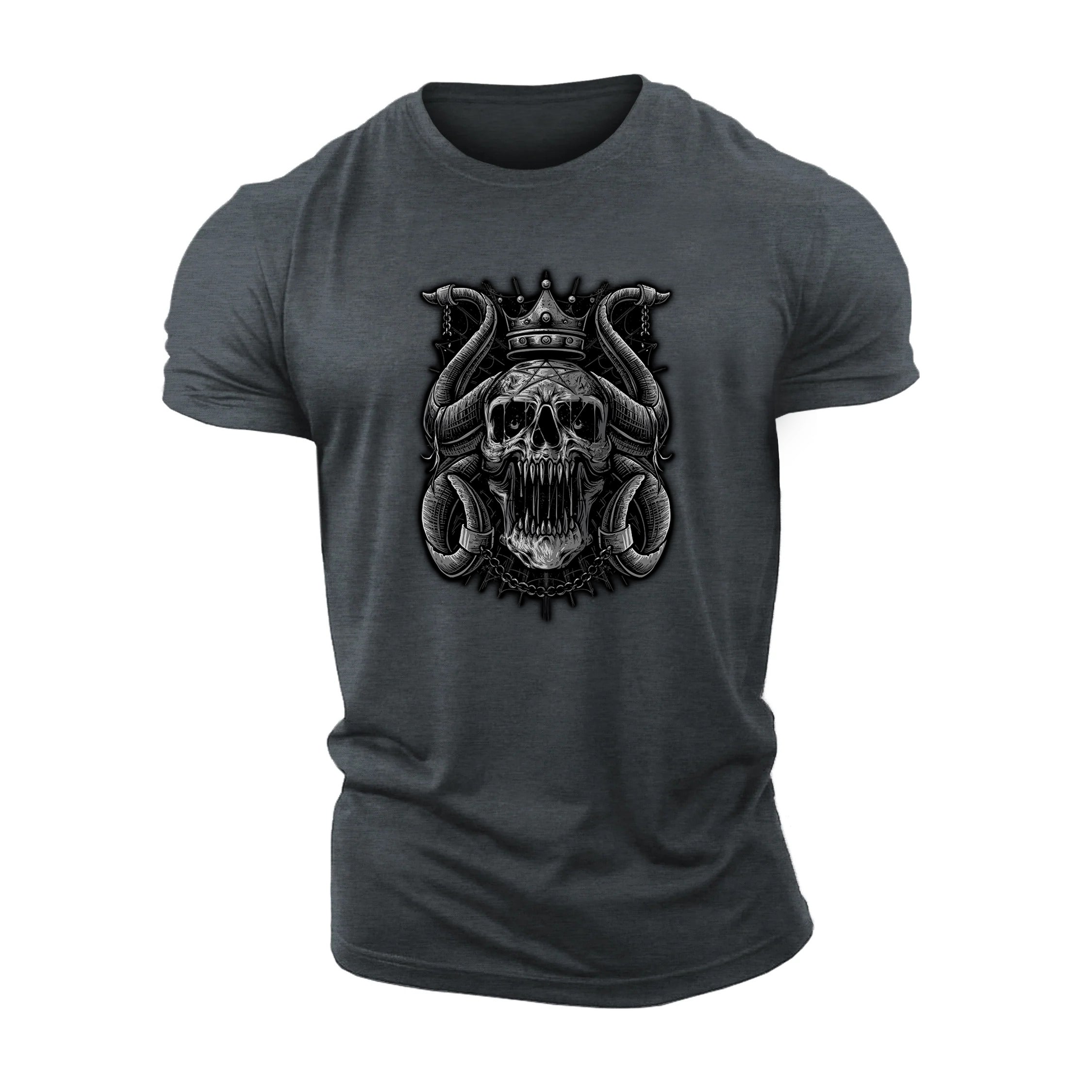 T-shirt crâne couronné enchaîné - Gymfit