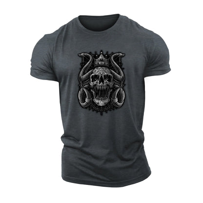 T-shirt crâne couronné enchaîné - Gymfit