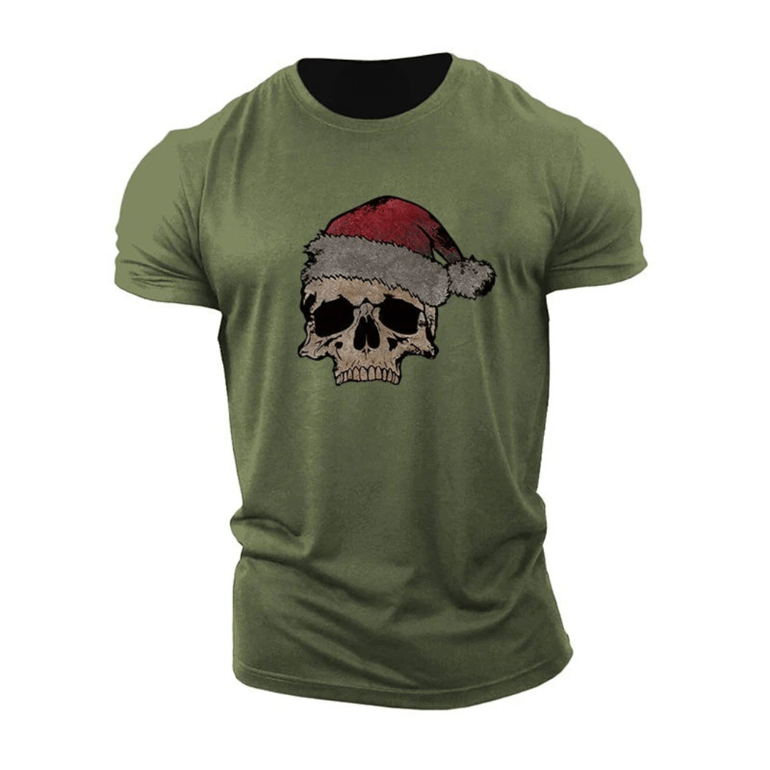 T-shirt tête de mort de Noël - Gymfit