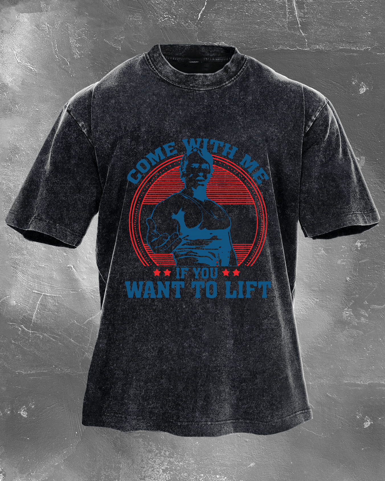 Come with Me if You Want to Lift Men's washed T-shirt - Gymfit