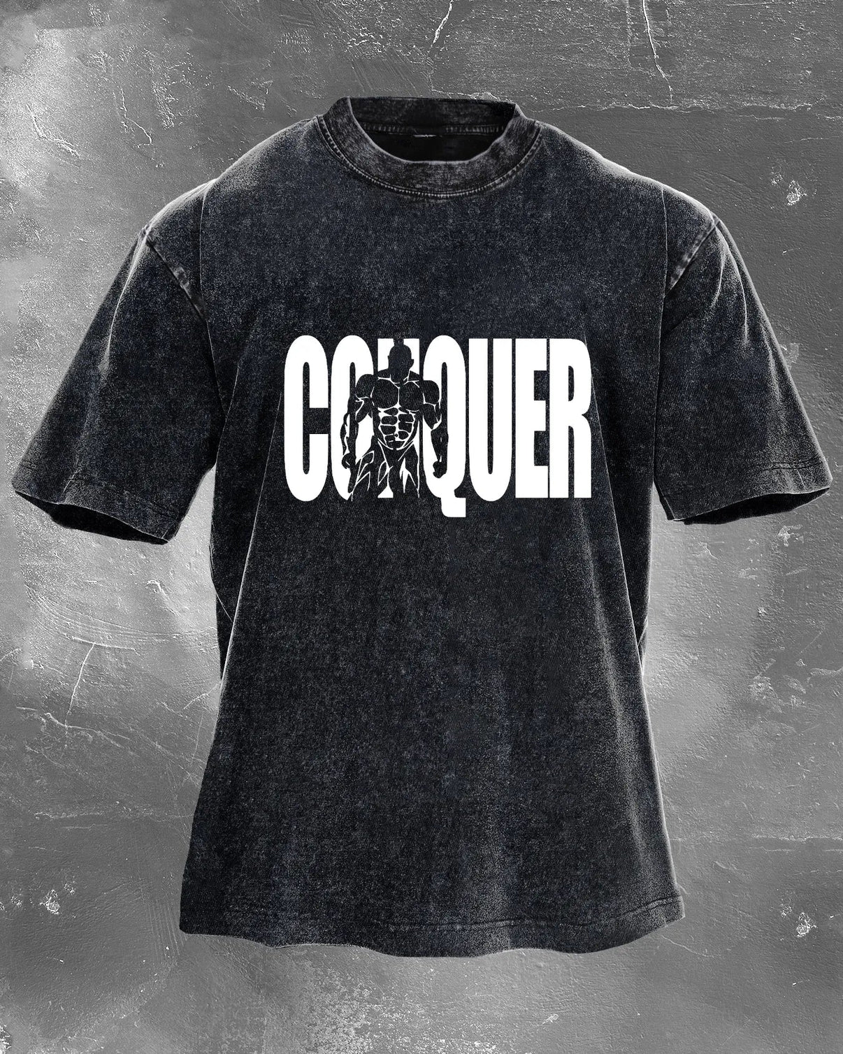 CONQUER T-shirt délavé homme - Gymfit