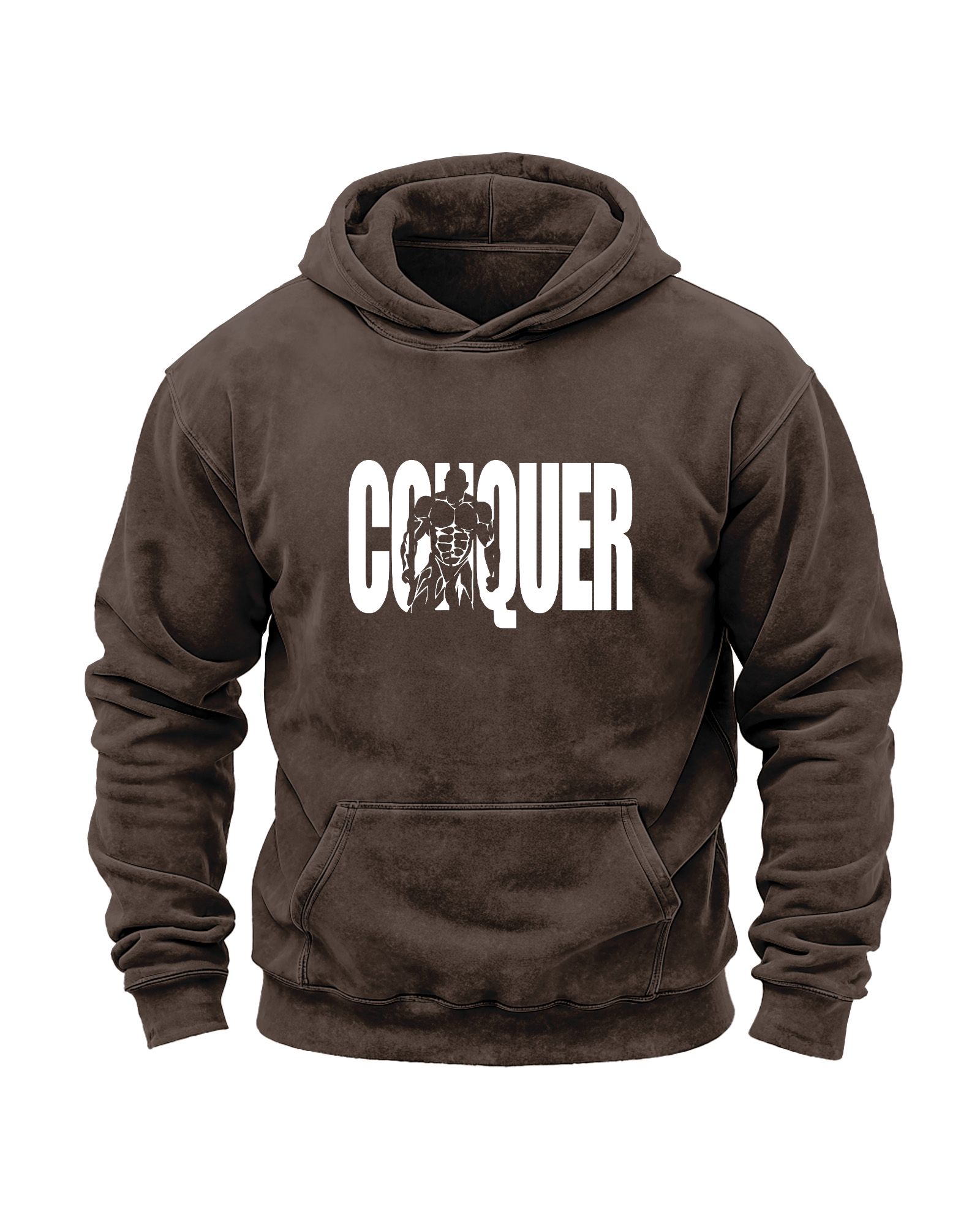 CONQUER SWEAT À CAPUCHE DÉLAVÉ - Gymfit