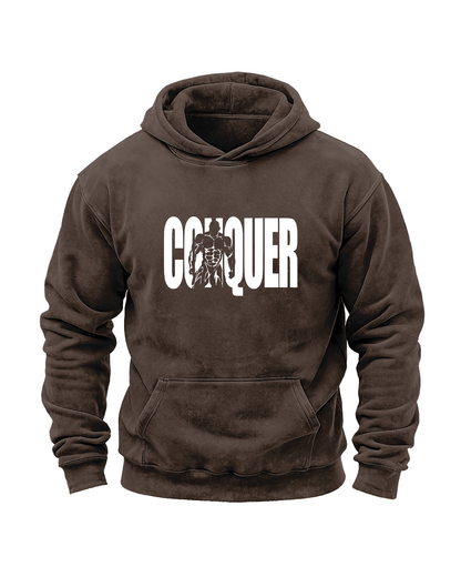 CONQUER SWEAT À CAPUCHE DÉLAVÉ - Gymfit