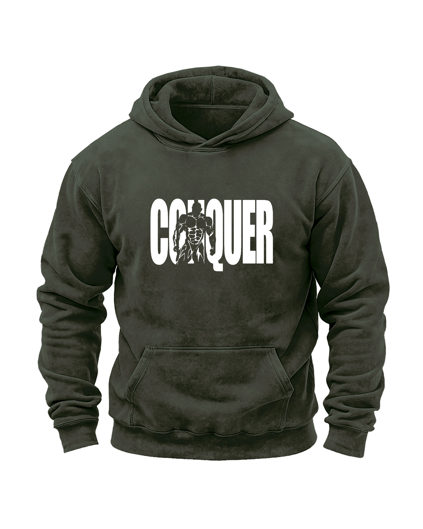 CONQUER SWEAT À CAPUCHE DÉLAVÉ - Gymfit