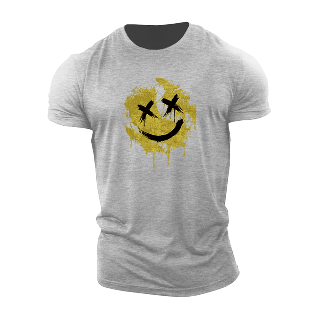 Cracked Smiley T-Shirt - Gymfit