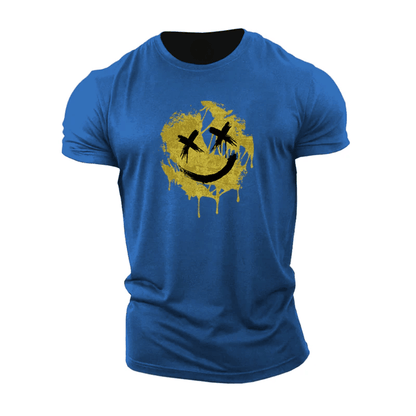 Cracked Smiley T-Shirt - Gymfit
