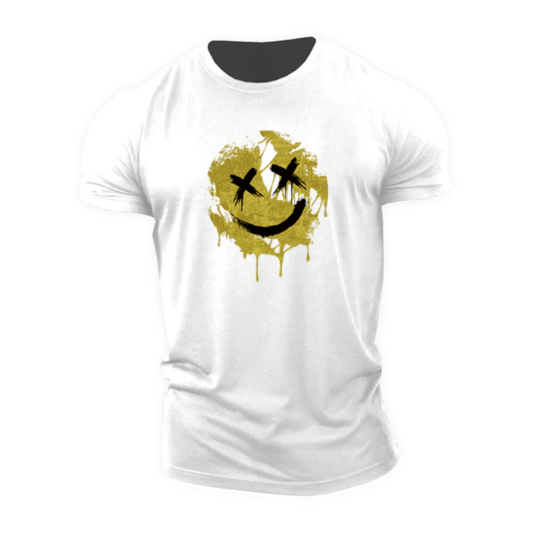 Cracked Smiley T-Shirt - Gymfit