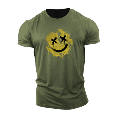 Cracked Smiley T-Shirt - Gymfit