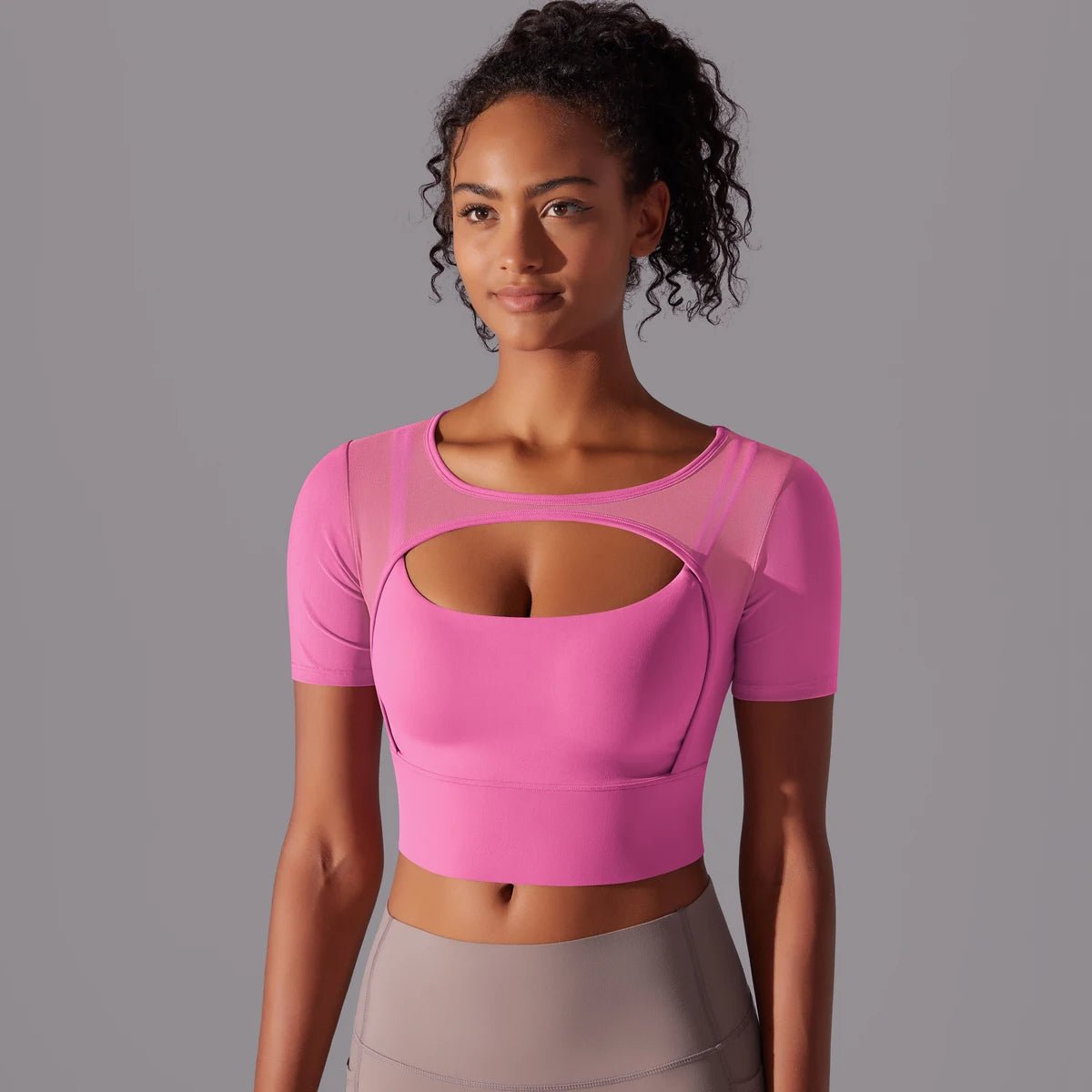 Top court de sport en mesh - Gymfit