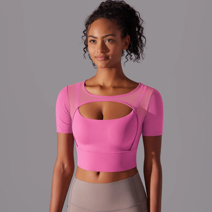 Top court de sport en mesh - Gymfit