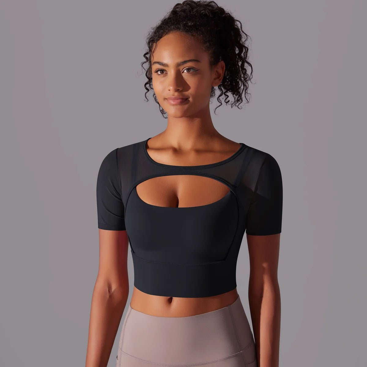 Crop top de sport en mesh - Gymfit
