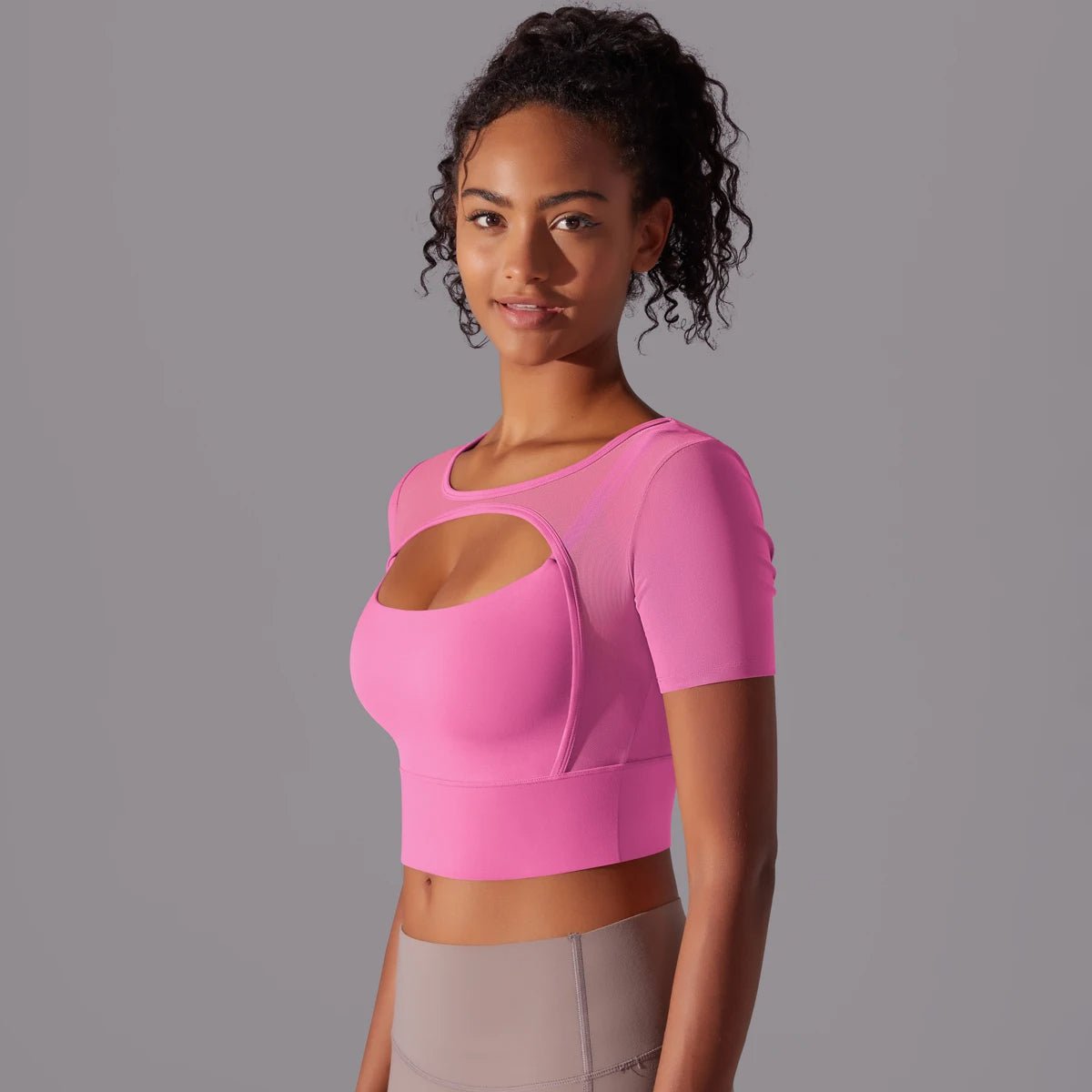 Top de sport court en mesh - Gymfit