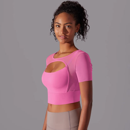 Top de sport court en mesh - Gymfit