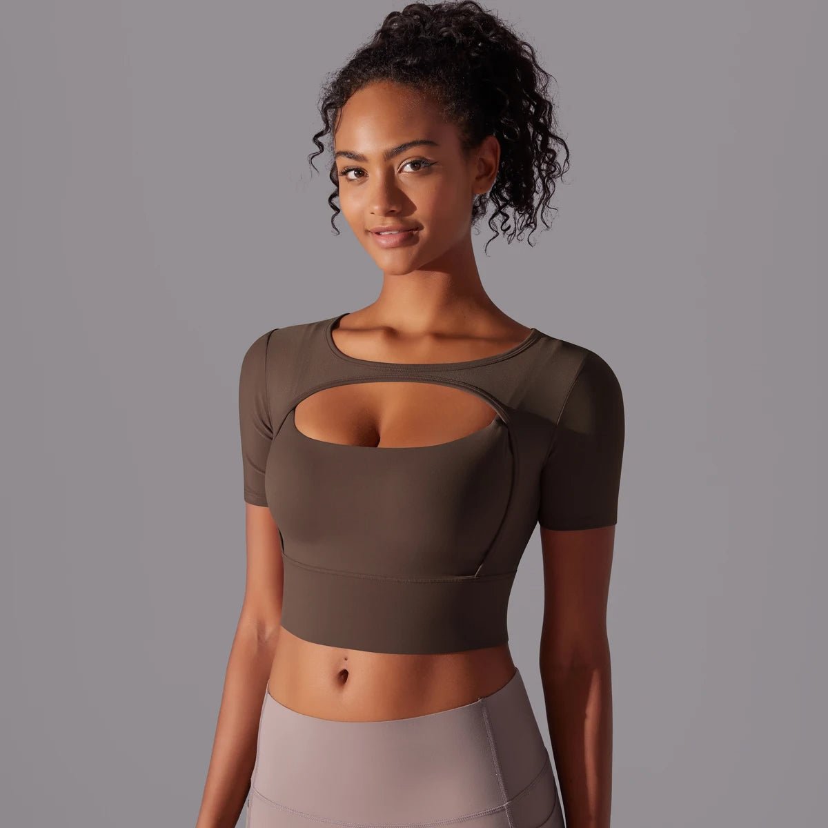 Top de sport court en mesh - Gymfit