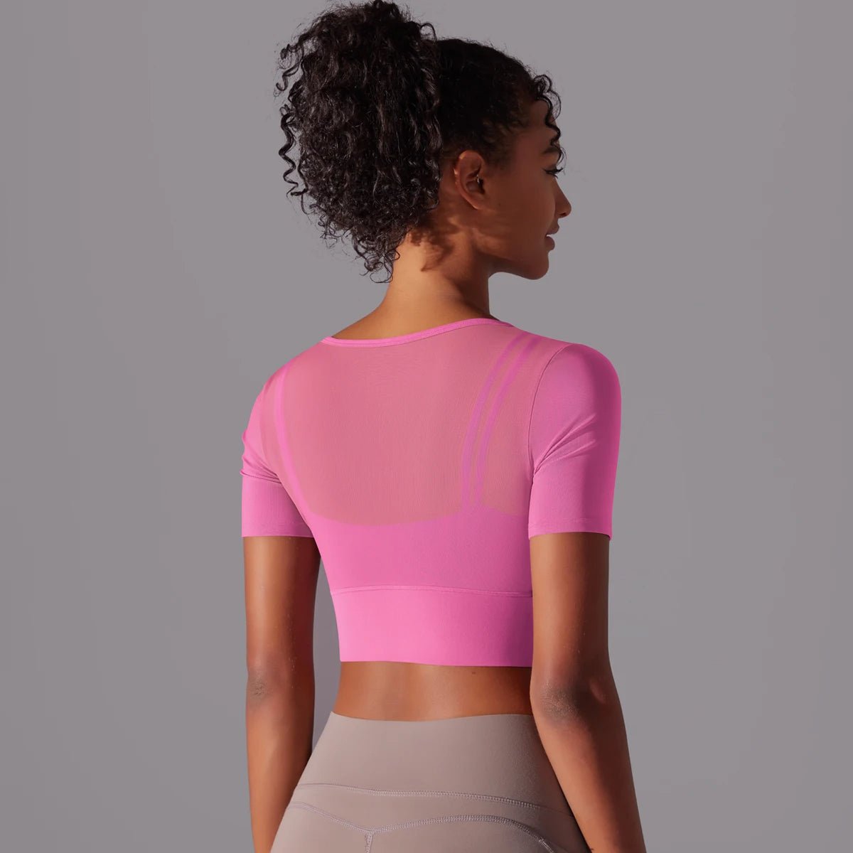 Haut de sport court en mesh - Gymfit