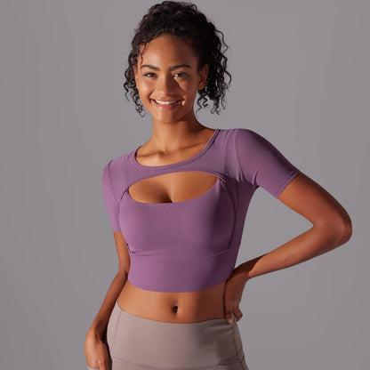Top de sport court en mesh - Gymfit