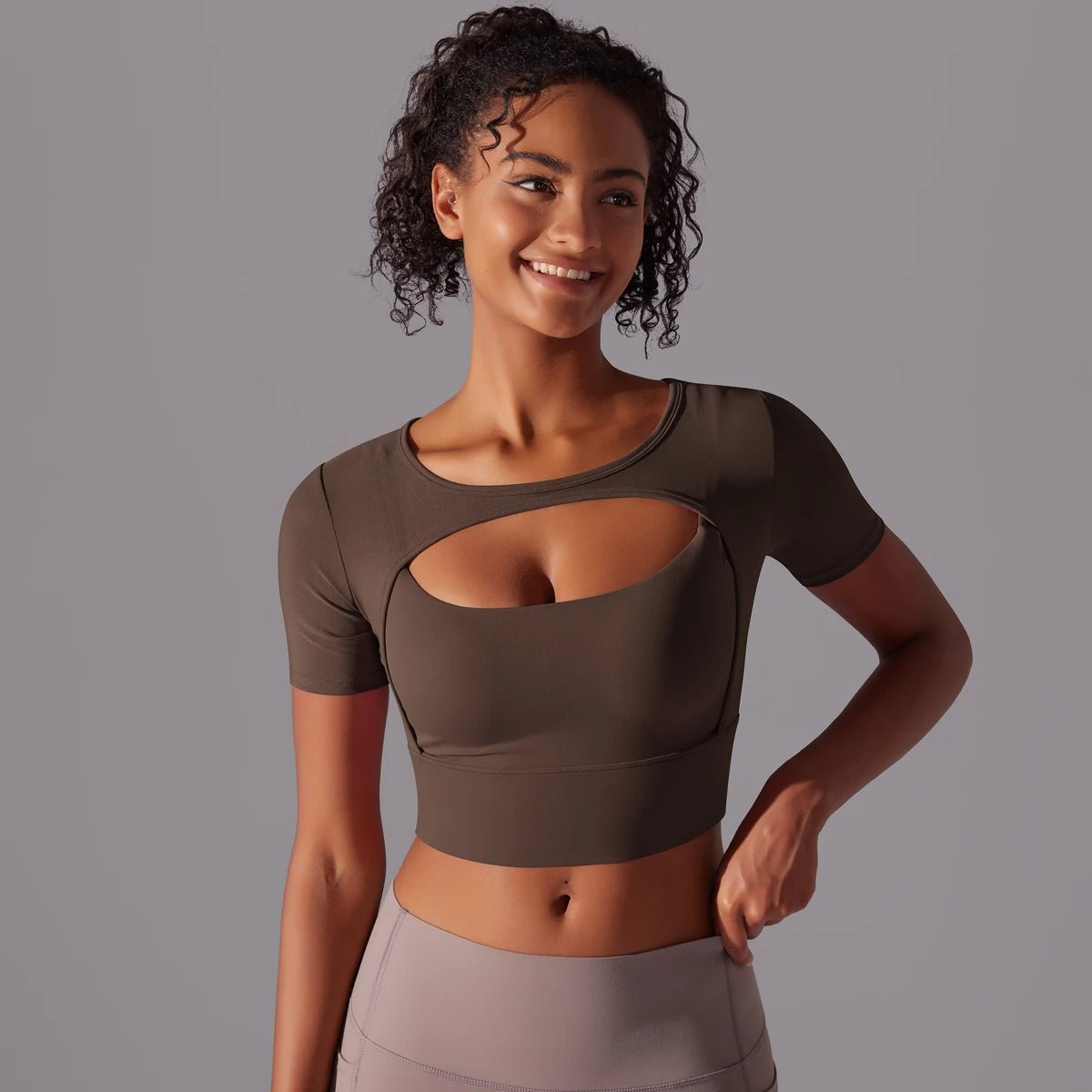 Haut de sport court en mesh - Gymfit