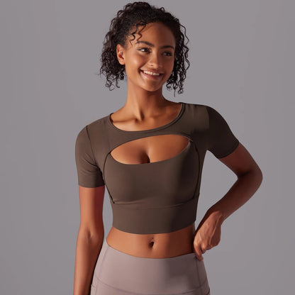 Haut de sport court en mesh - Gymfit