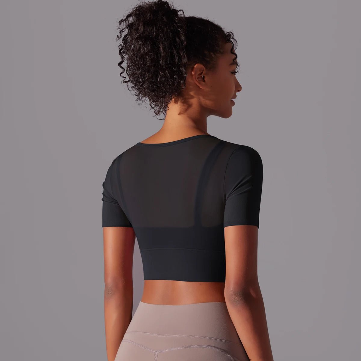 Top de sport court en maille - Gymfit