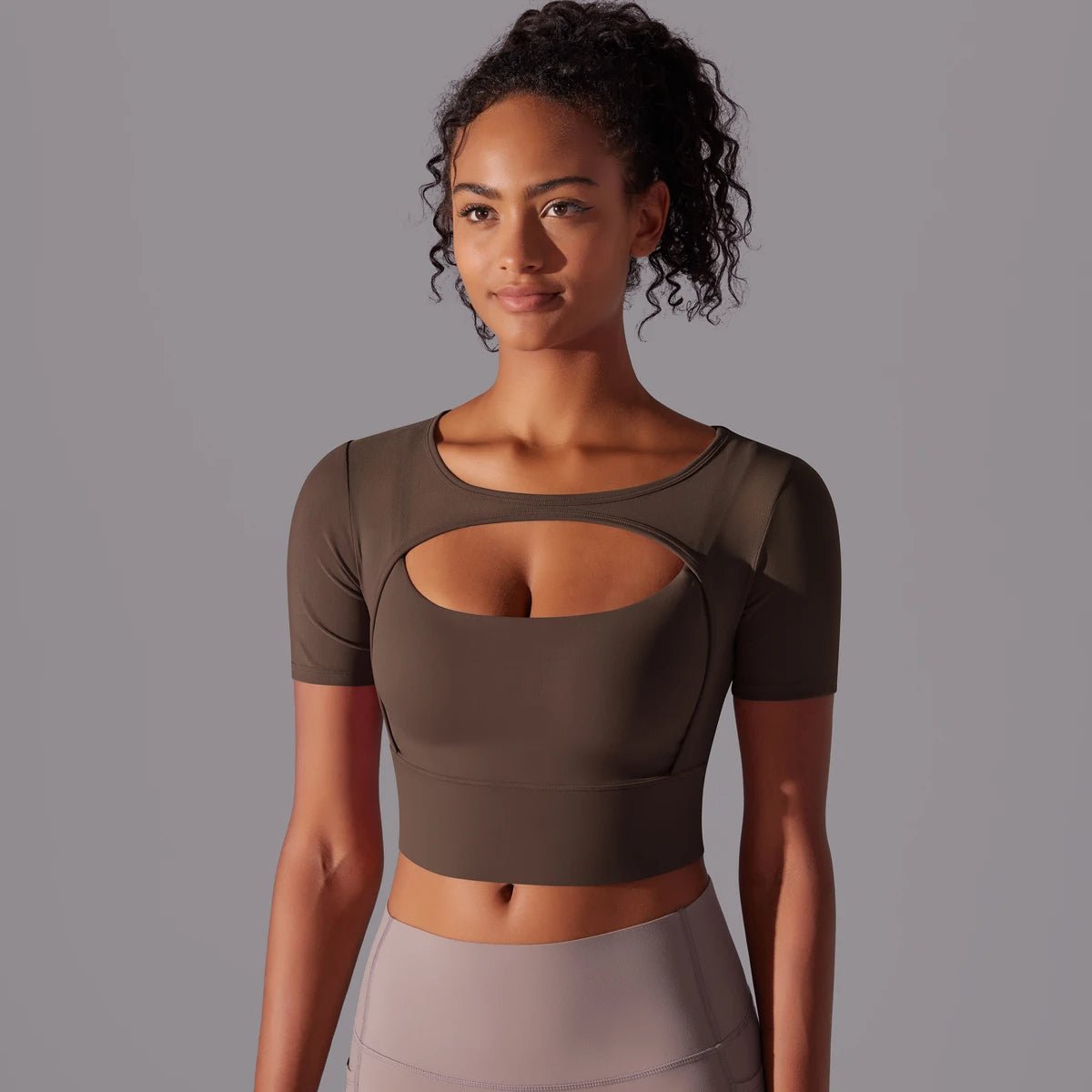 Haut de sport court en maille - Gymfit