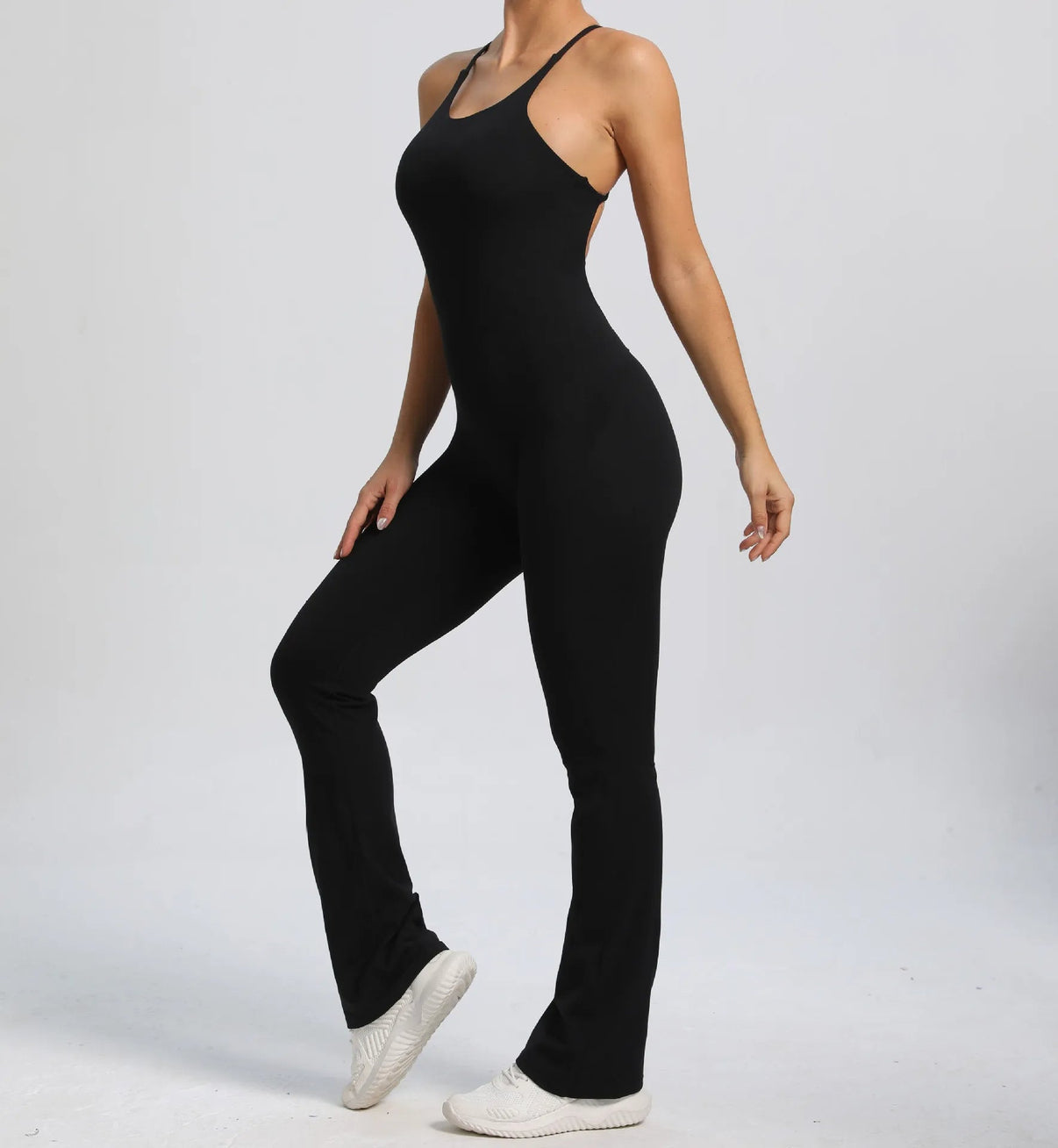 Combinaison scrunch à dos croisé en V - Gymfit