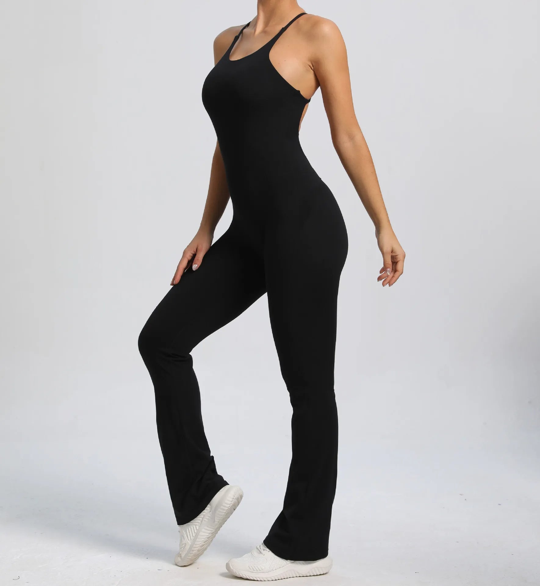 Combinaison scrunch à dos croisé en V - Gymfit