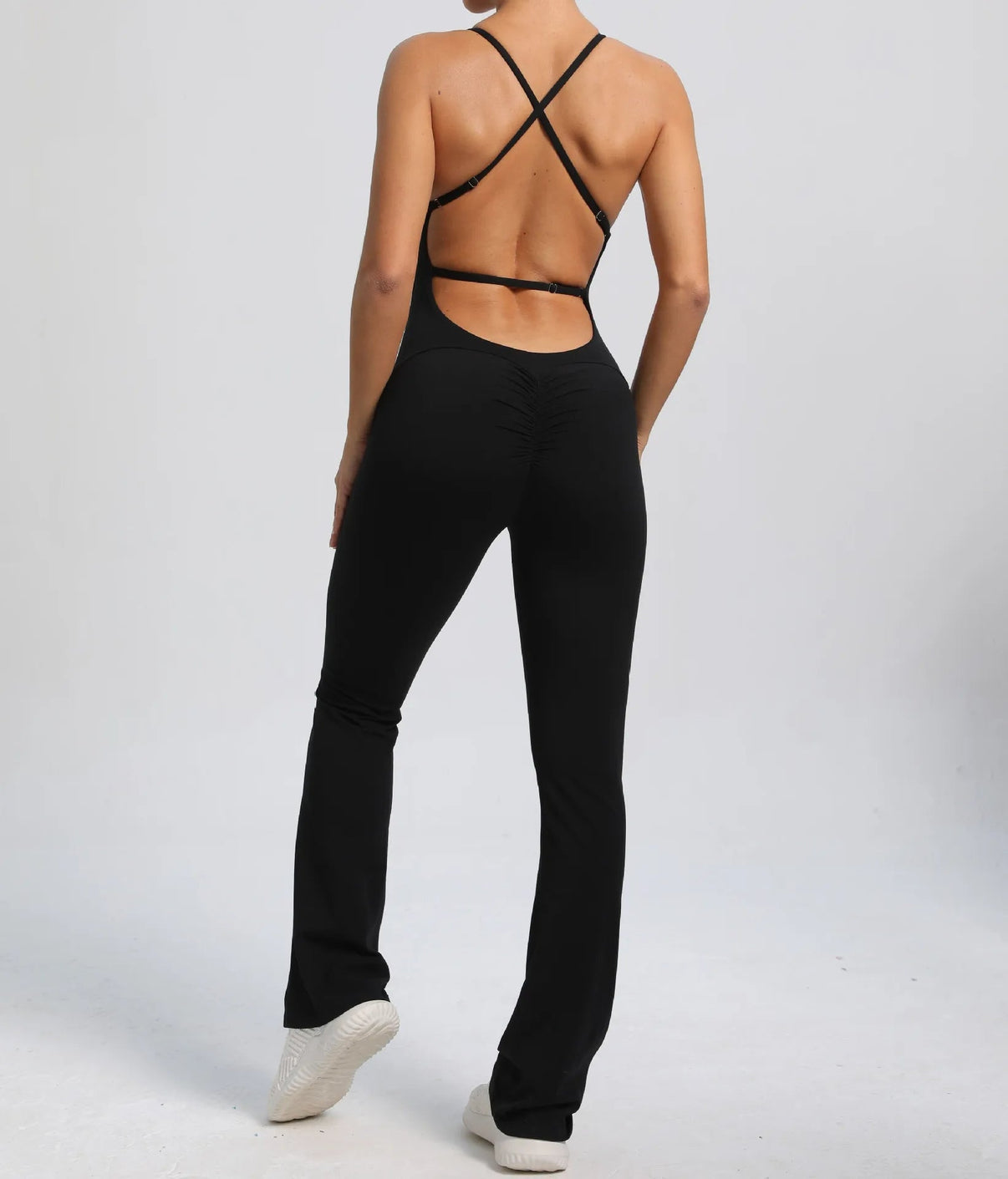 Combinaison scrunch dos croisé en V - Gymfit